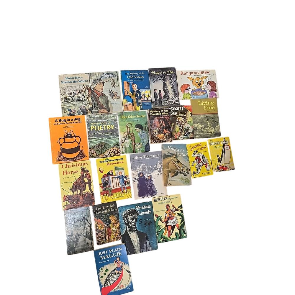 Vtg 1960s Lot of 22 Scholastic Assorted Classic Children's Paperback Story Books